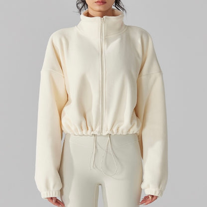 モコモコターフェル スタンドカラー ジャケット 2406