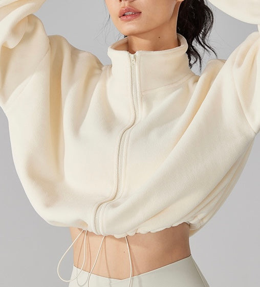 モコモコターフェル スタンドカラー ジャケット 2406