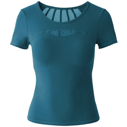 スポーツウェアメッシュ切替カップ付きTシャツ 2502