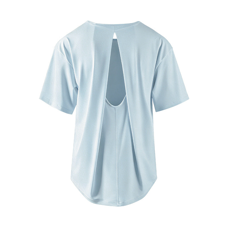 UVカットバックオープンスポーツウェア半袖Tシャツ 2503