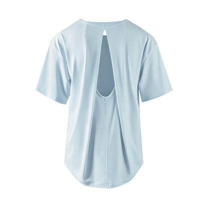 UVカットバックオープンスポーツウェア半袖Tシャツ 2503