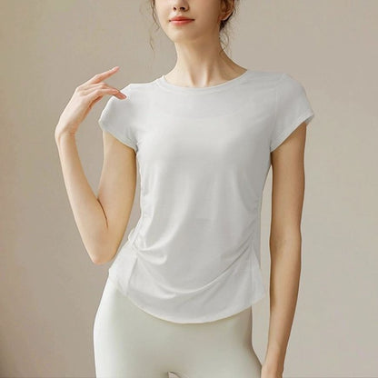 スポーツウェア薄手半袖フィットネスジムウェアTシャツ 2489