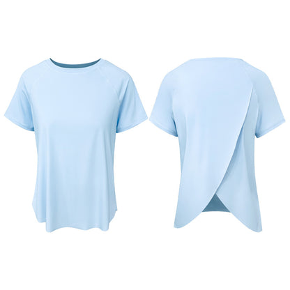 スポーツウェア半袖速乾UVカットジムウェアアウトドアTシャツ 2460