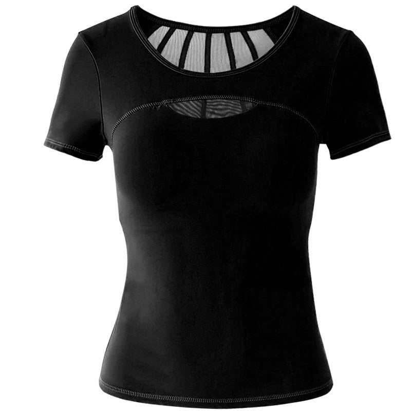 スポーツウェアメッシュ切替カップ付きTシャツ 2502