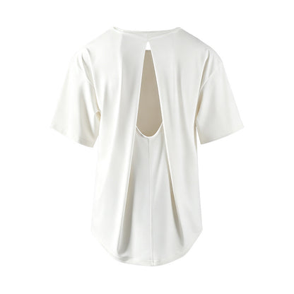 UVカットバックオープンスポーツウェア半袖Tシャツ 2503