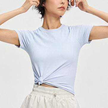 フィットネス半袖トレーニングスポーツウェアTシャツ 2506