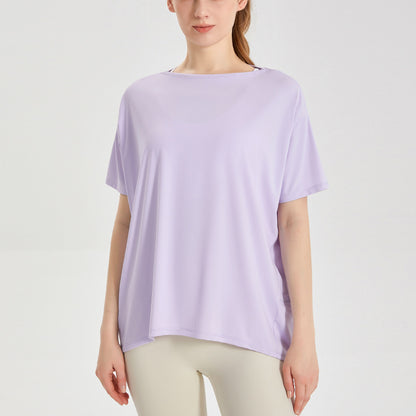 ゆったりドロップショルダーUVカットスポーツウェアＴシャツ 2445