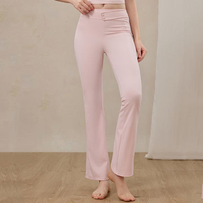 ハイウエスト フレア ヨガパンツ 美脚 ベルボトム3140