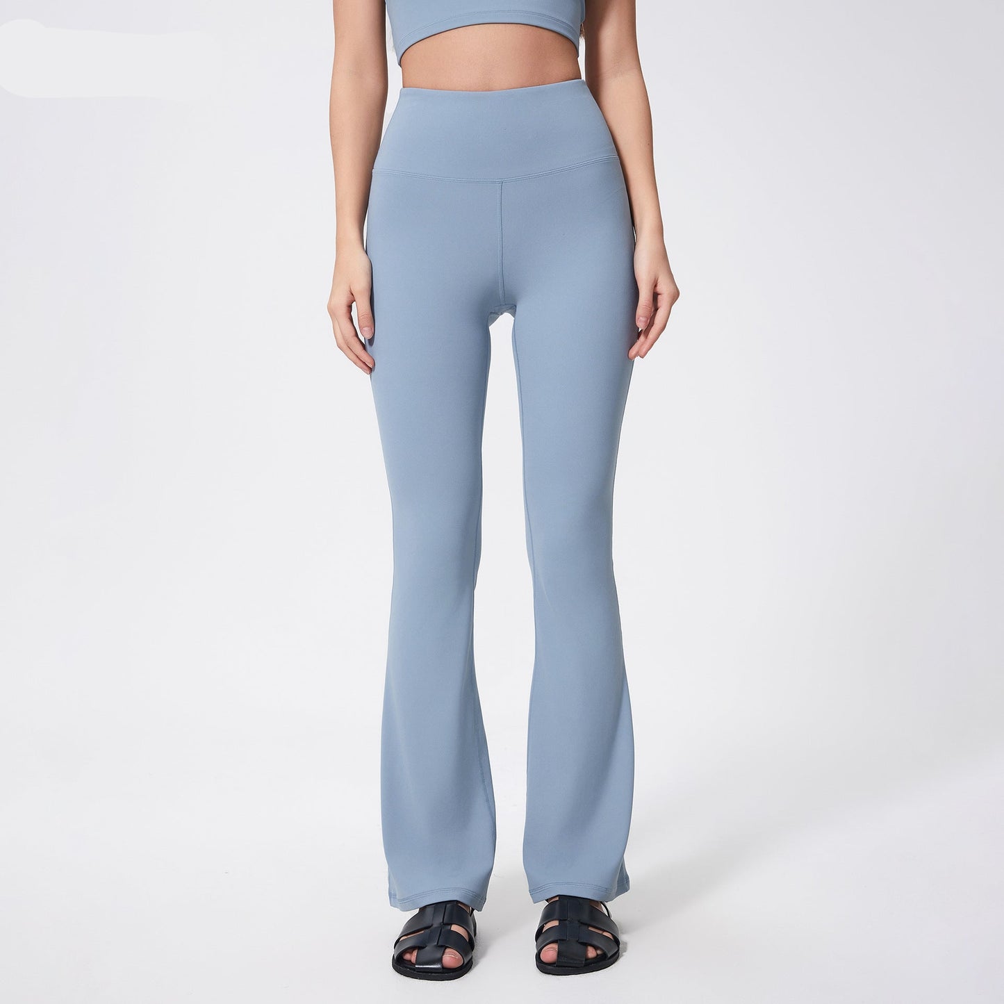 美脚ハイライズ フレア フィットネスパンツヨガ 3132