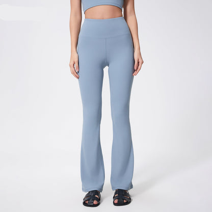 美脚ハイライズ フレア フィットネスパンツヨガ 3132